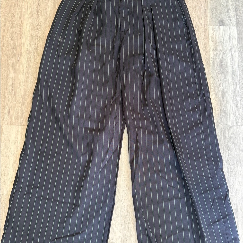 Women’s Black Pinstripe Pants